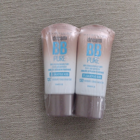 2x Maybelline dream BB Pure #130 medium/ deep sheer tint